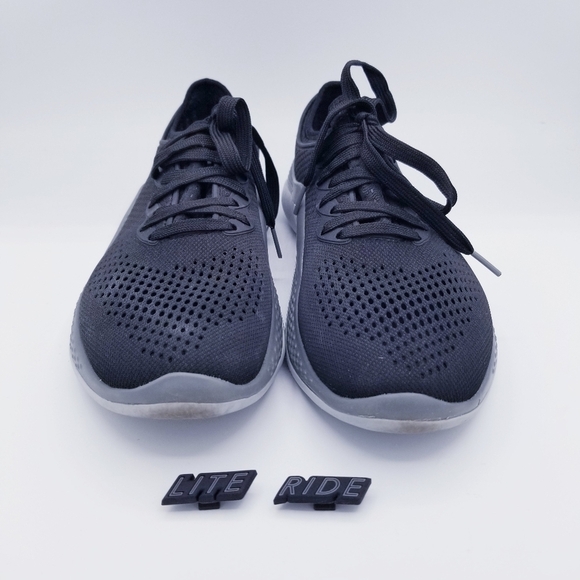 Crocs Literide 360 Pacer Women's size 10 Black Gray Casual Shoes 206705 - Picture 4 of 16